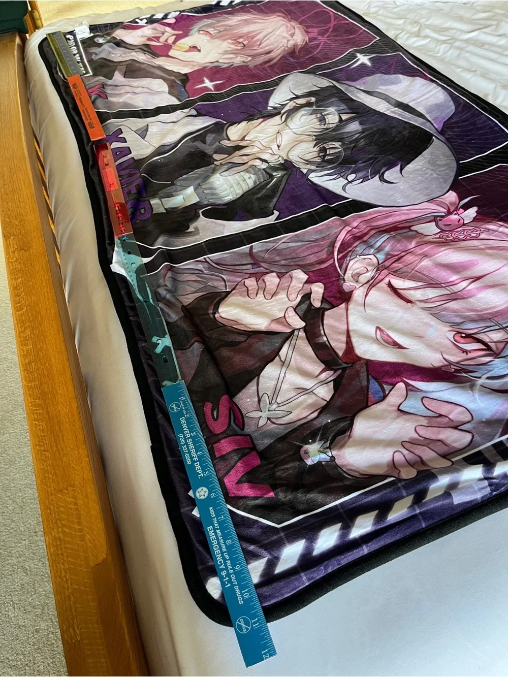 Bilibili Link Click Anime Fleece Throw Blanket 80x153cm 100% Polyester Multicolo